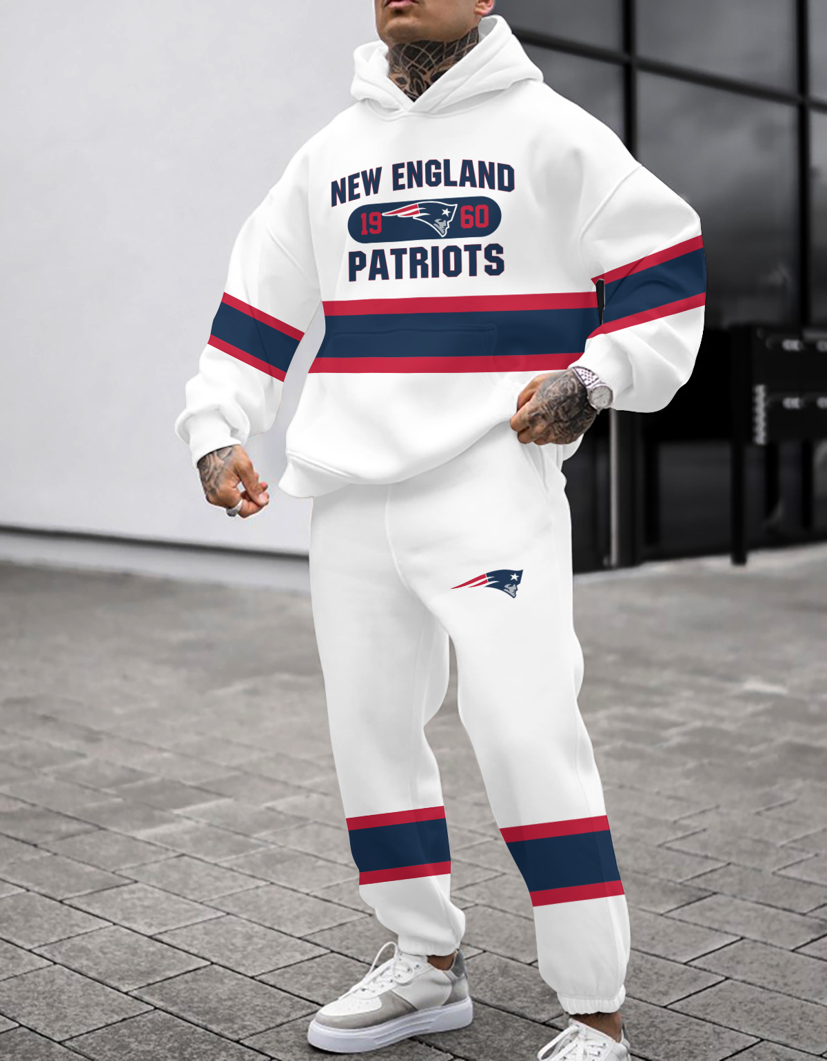 Buildercar - New England Patriots NFL Sport Hoodie Tracksuit Style 13