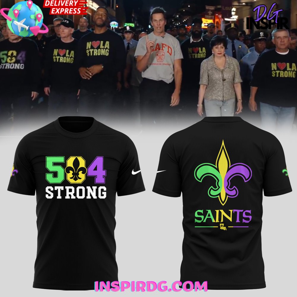 Buildercar - New Orleans Saints 504 Strong Special NHL T-shirt