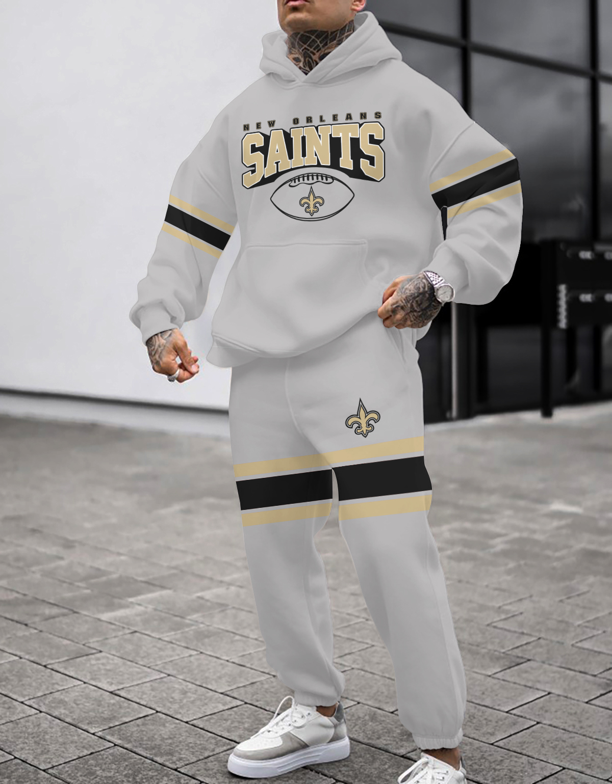 Buildercar - New Orleans Saints NFL Sport Hoodie Tracksuit Style 299