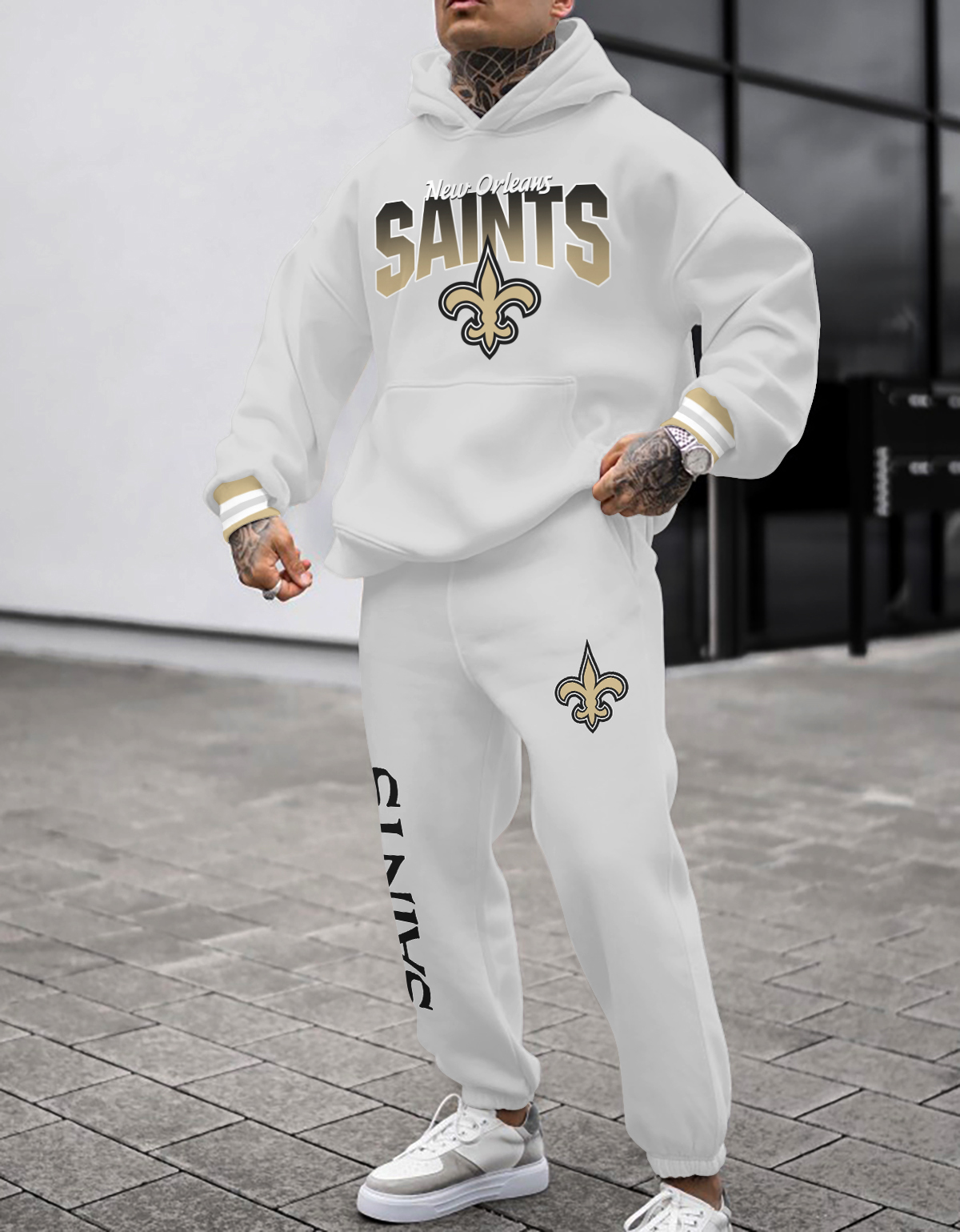 Buildercar - New Orleans Saints NFL Sport Hoodie Tracksuit Style 39