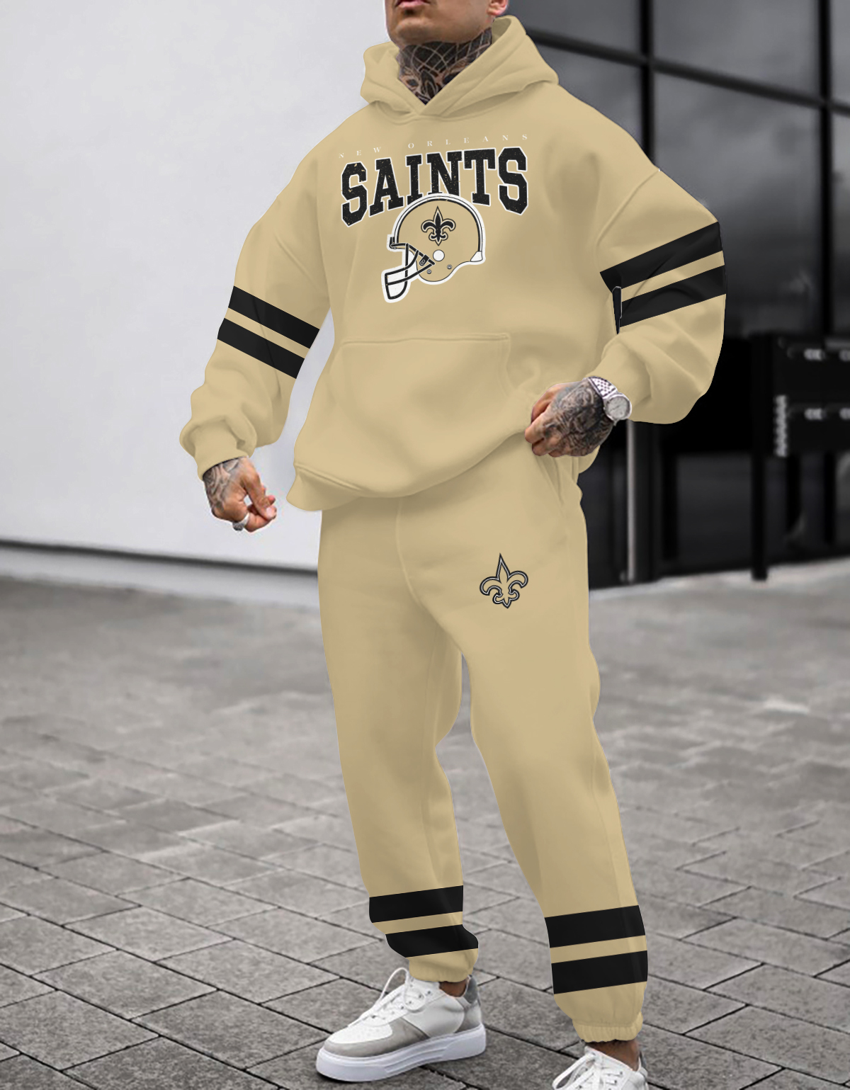 Buildercar - New Orleans Saints NFL Sport Hoodie Tracksuit Style 64