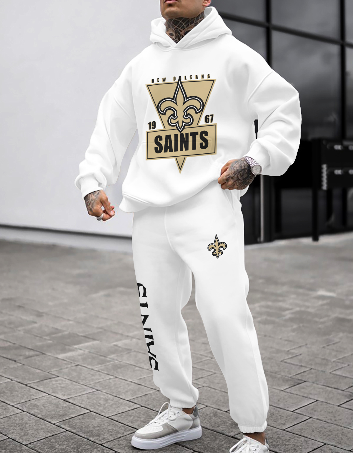 Buildercar - New Orleans Saints NFL Sport Hoodie Tracksuit Style 77