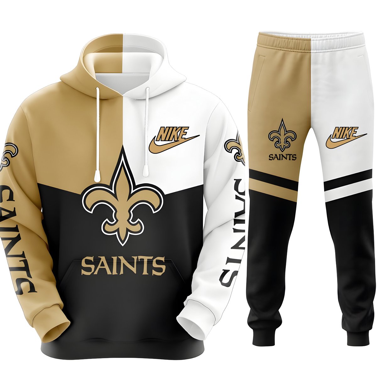 Buildercar - New Orleans Saints Superior NFL Team Sport Hoodie Tracksuit
