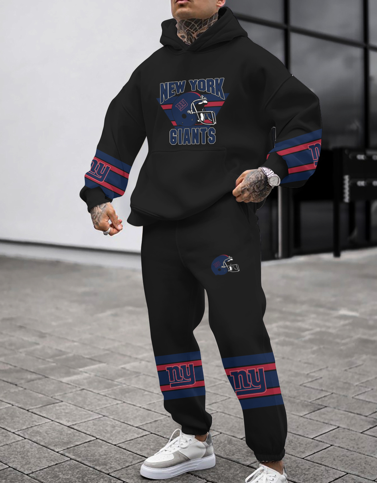 Buildercar - New York Giants NFL Sport Hoodie Tracksuit Style 146