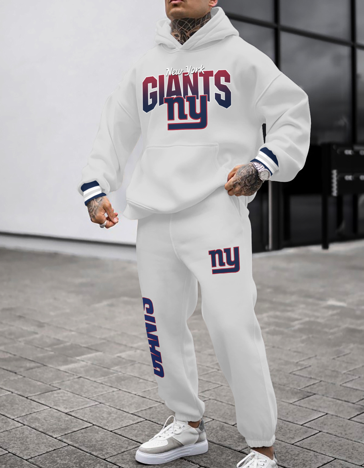Buildercar - New York Giants NFL Sport Hoodie Tracksuit Style 173