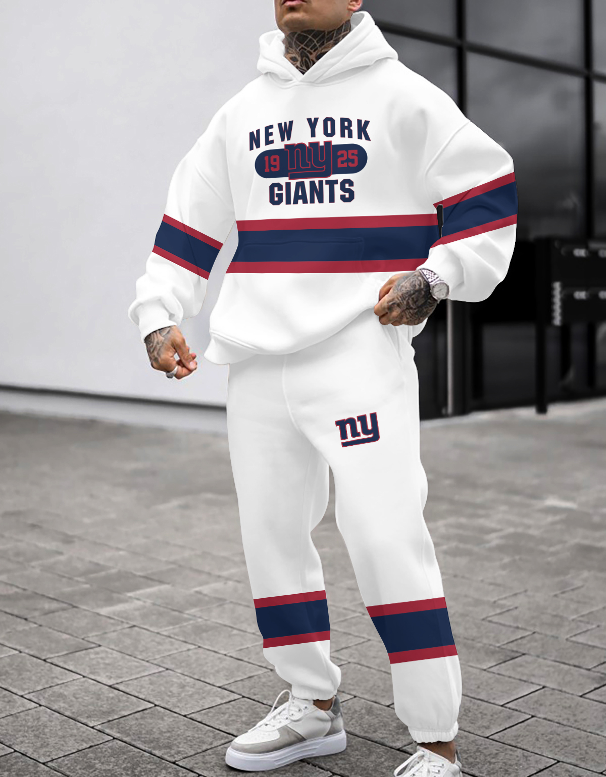 Buildercar - New York Giants NFL Sport Hoodie Tracksuit Style 363