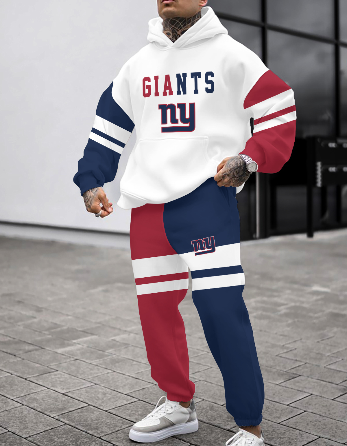 Buildercar - New York Giants NFL Sport Hoodie Tracksuit Style 365