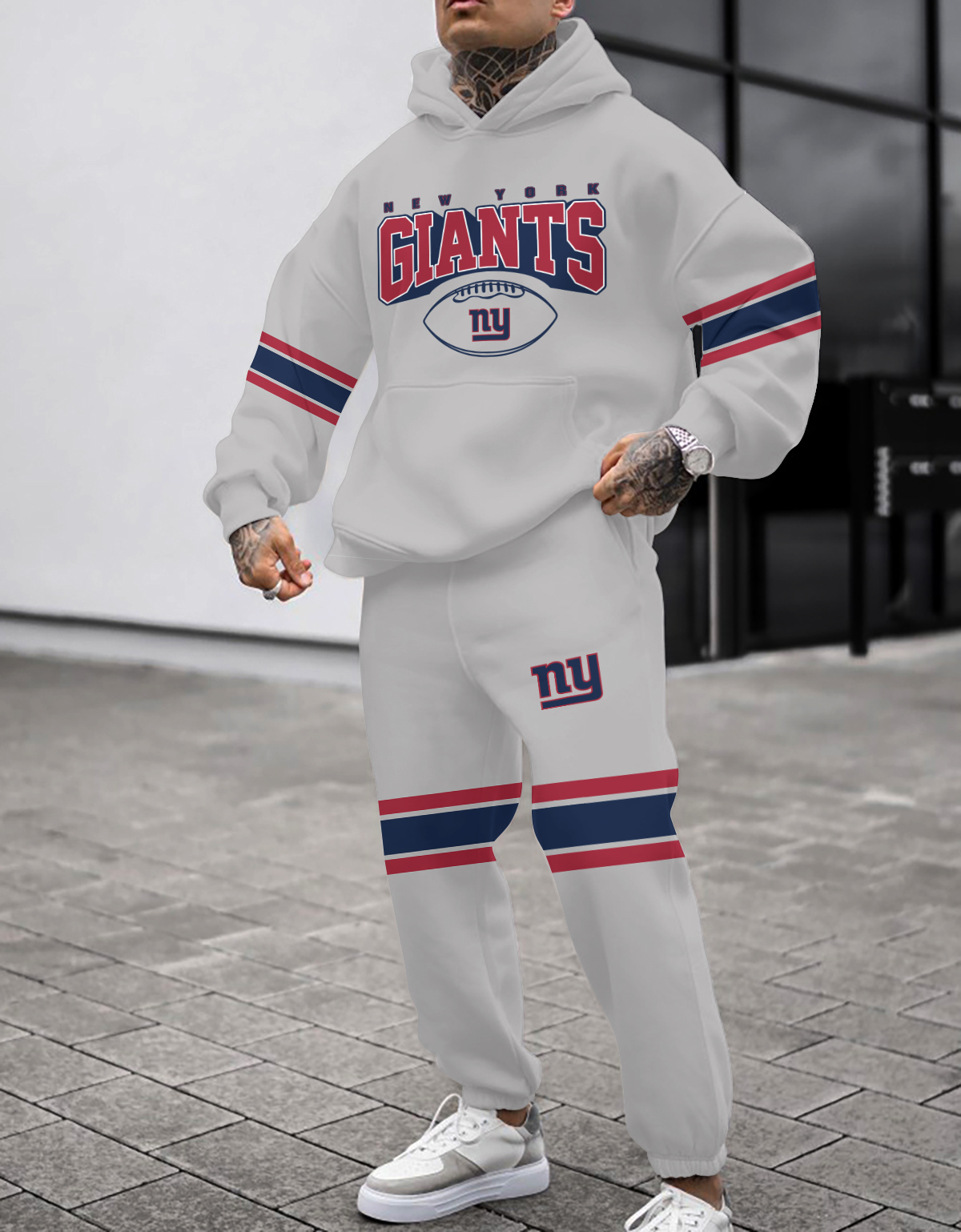 Buildercar - New York Giants NFL Sport Hoodie Tracksuit Style 406