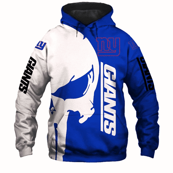 Buildercar - New York Giants Punisher NFL Unisex 3D Hoodie