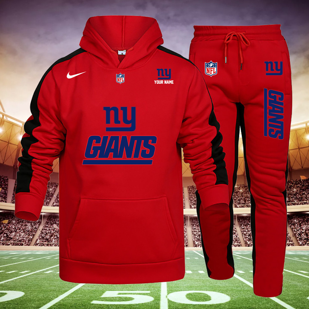 Buildercar - New York Giants Rams NFL Team Sport Hoodie Sweatpant Tracksuit