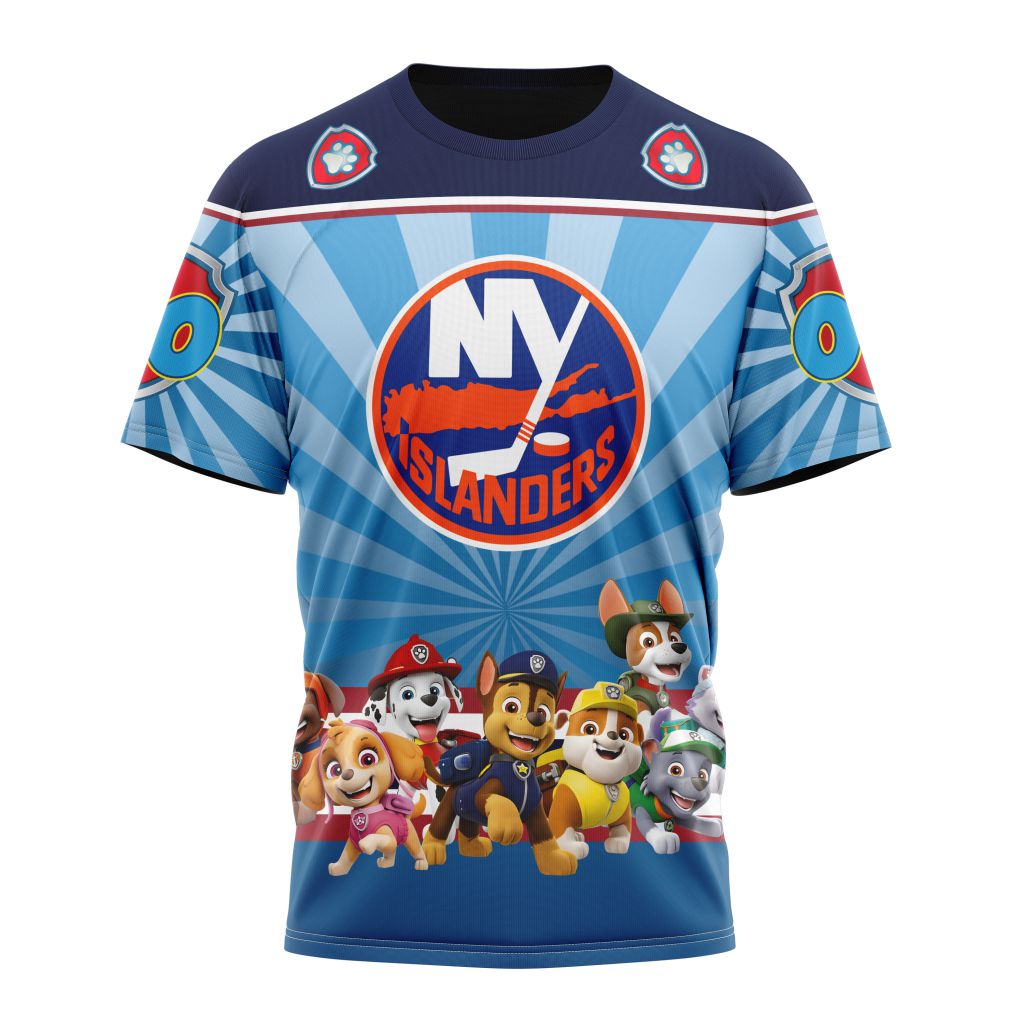Buildercar - New York Islanders Special Paw Patrol Kits Personalized Name And Number T-Shirt