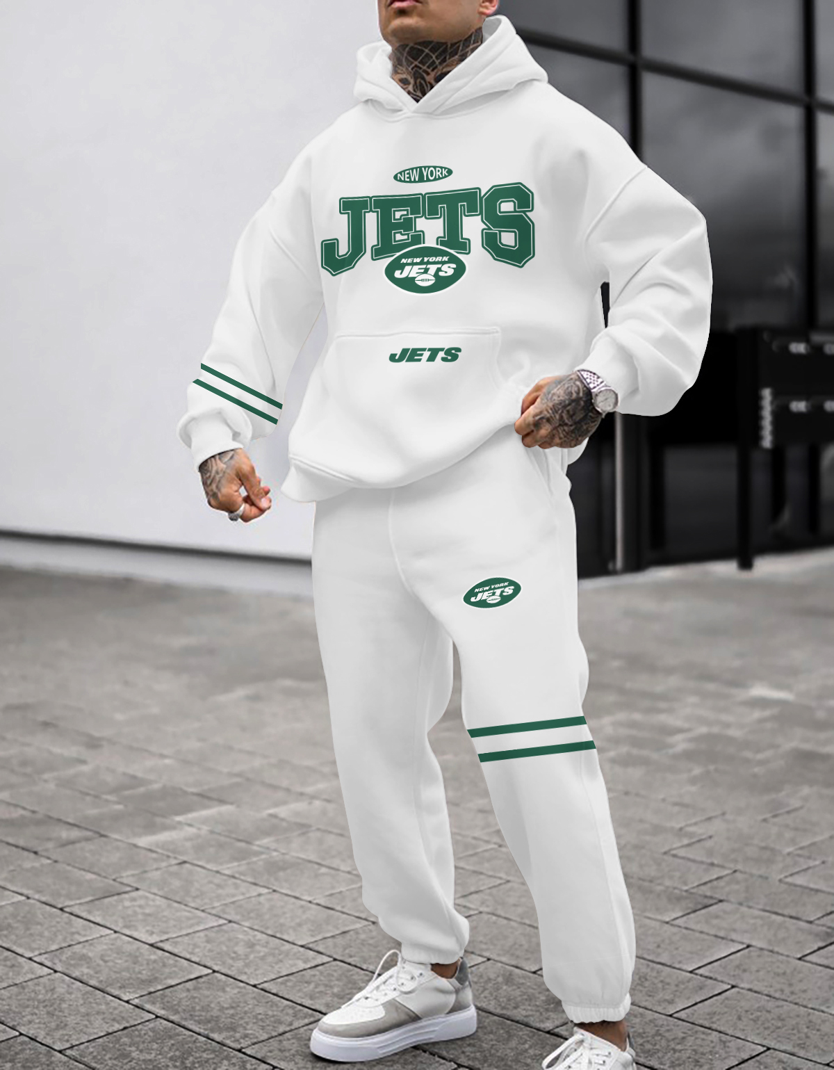 Buildercar - New York Jets NFL Sport Hoodie Tracksuit Style 140