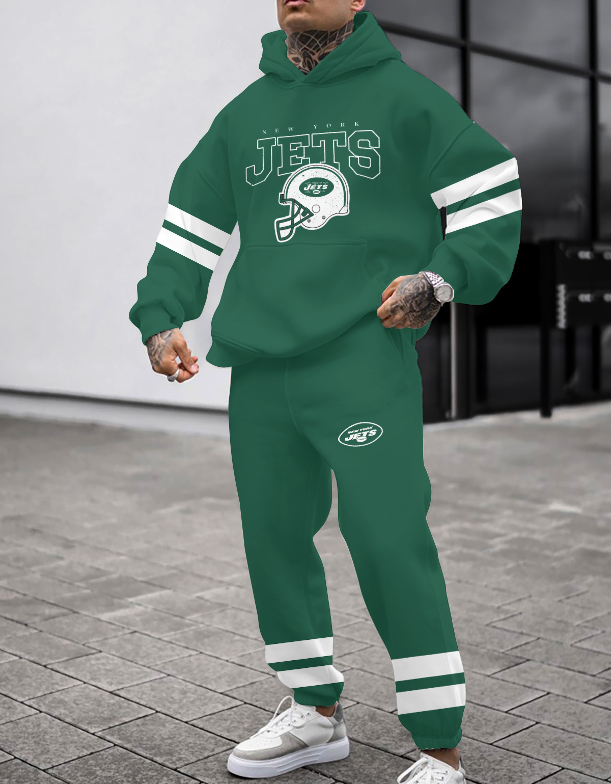Buildercar - New York Jets NFL Sport Hoodie Tracksuit Style 176