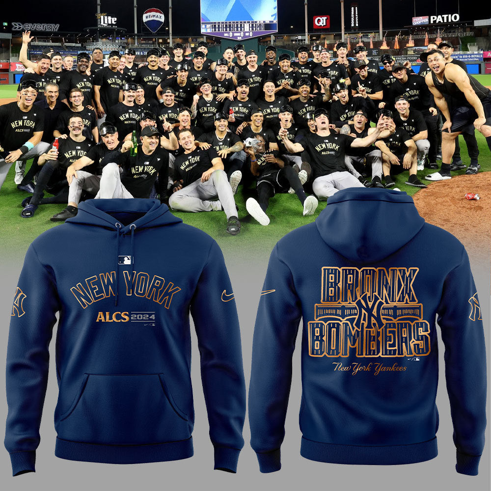 Buildercar - New York Yankees NLCS POUND Bronx Bomber NCAA Hoodie Tracksuit