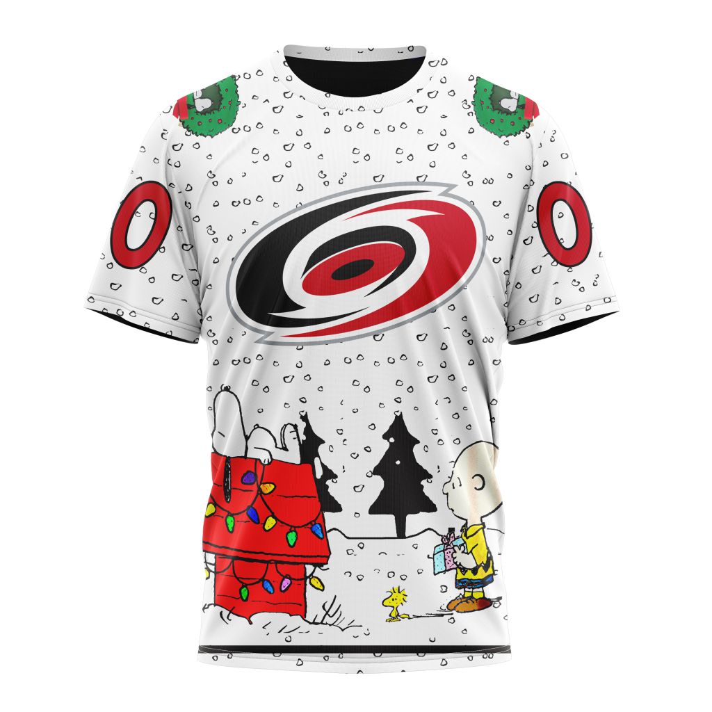 Buildercar - NHL Carolina Hurricanes Peanuts Style 2301 Custom Name and Number T-shirt