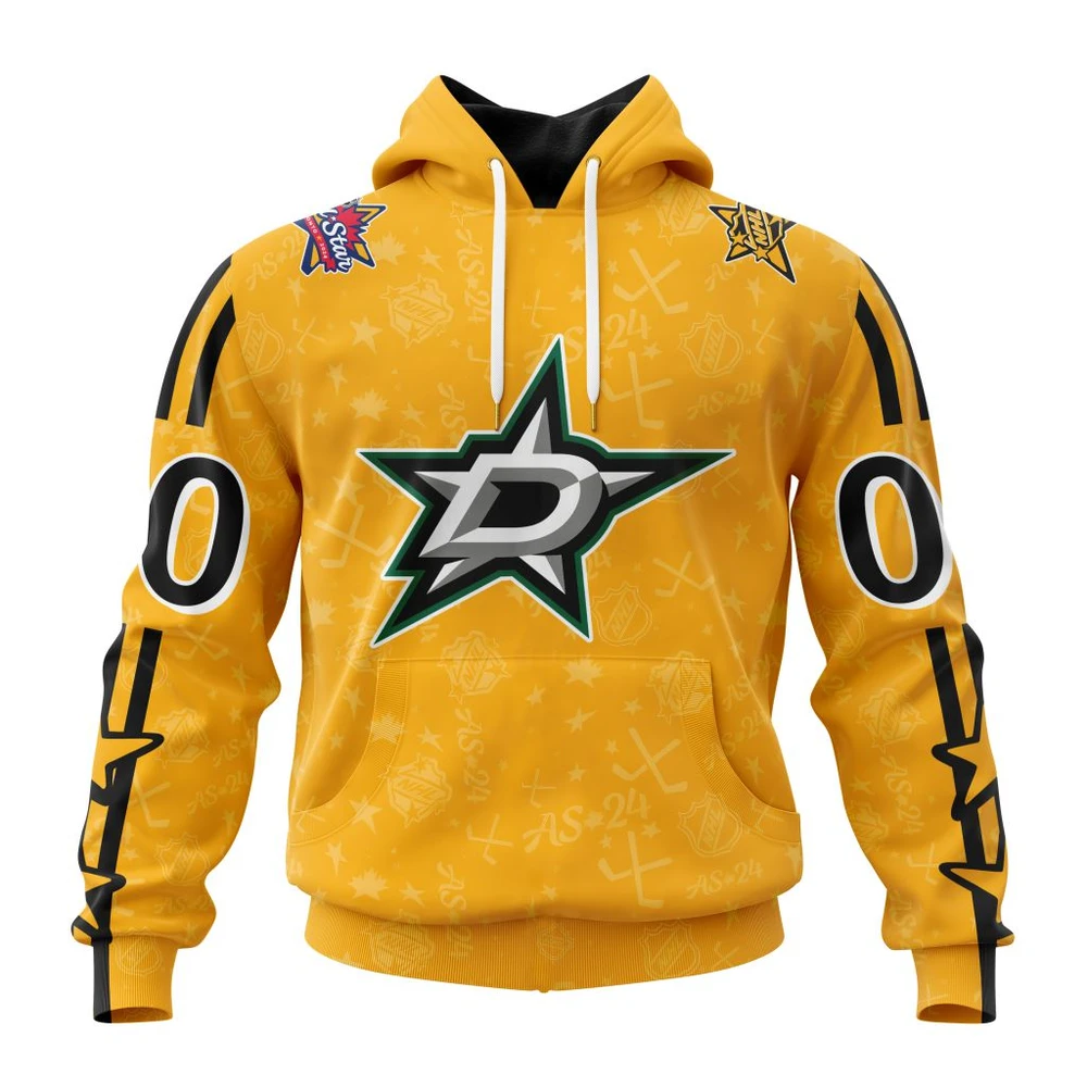 Buildercar - NHL Dallas Stars Awesome All-Star Game Design Custom Name and Number Hoodie