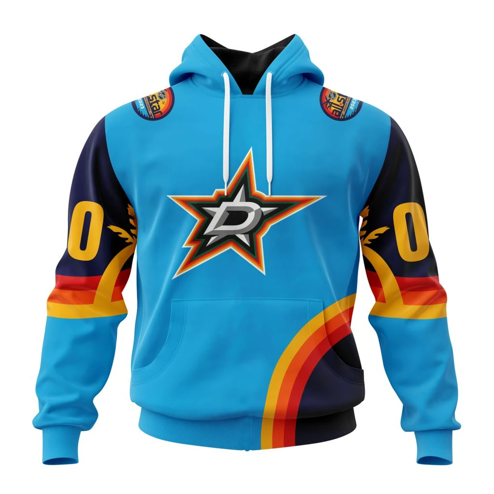 Buildercar - NHL Dallas Stars Awesome All-Star Game Design With Atlantic Ocean Custom Name and Number Hoodie