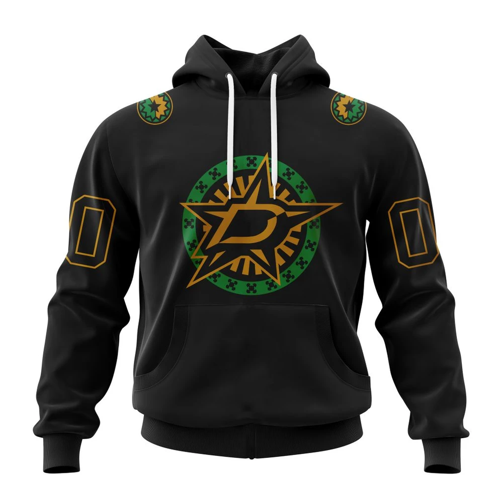 Buildercar - NHL Dallas Stars Celebrate Black History Month Custom Name and Number Hoodie