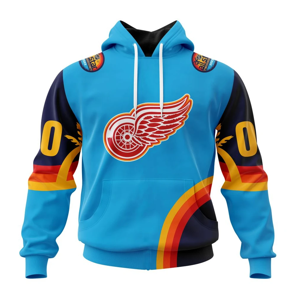 Buildercar - NHL Detroit Red Wings Awesome All-Star Game Design With Atlantic Ocean Custom Name and Number Hoodie
