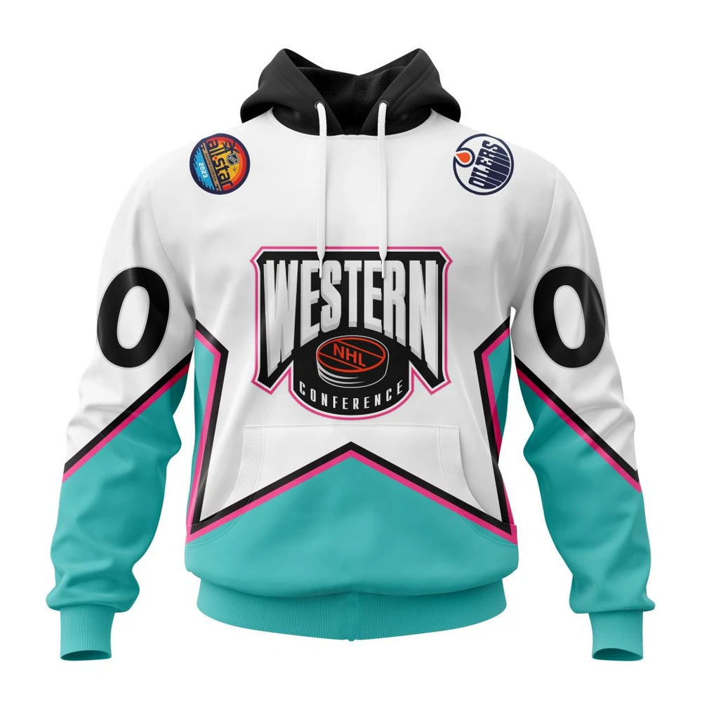 Buildercar - NHL Edmonton Oilers All-Star Western Conference Custom Name and Number Hoodie