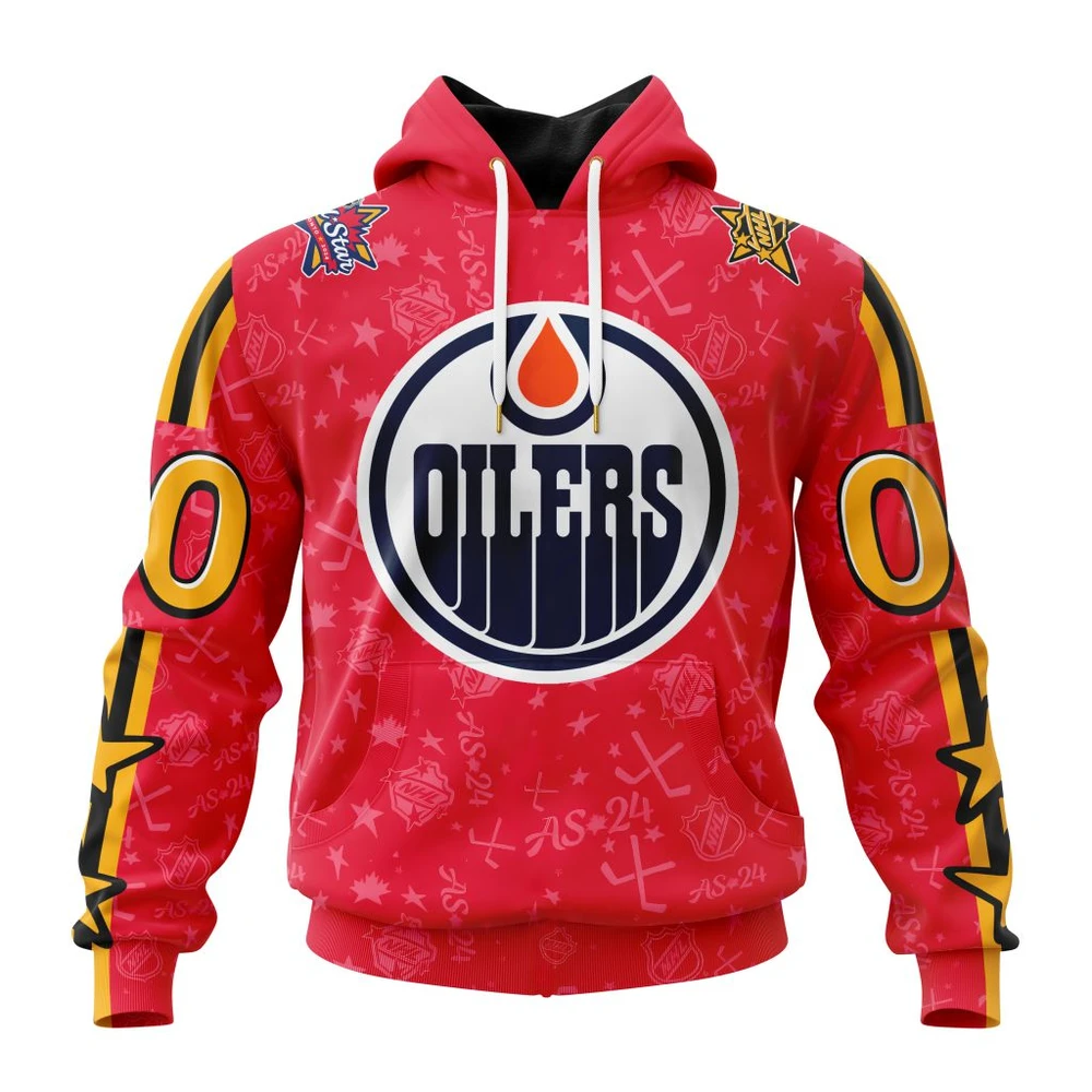 Buildercar - NHL Edmonton Oilers Awesome All-Star Game Design Custom Name and Number Hoodie