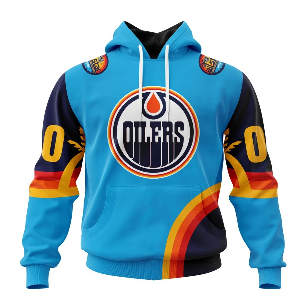 Buildercar - NHL Edmonton Oilers Awesome All-Star Game Design With Atlantic Ocean Custom Name and Number Hoodie