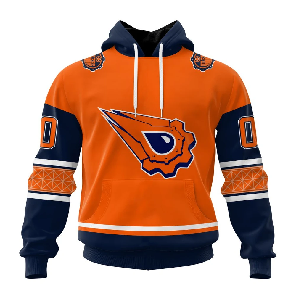 Buildercar - NHL Edmonton Oilers Personalized Alternate Concepts Kits Custom Name and Number Hoodie