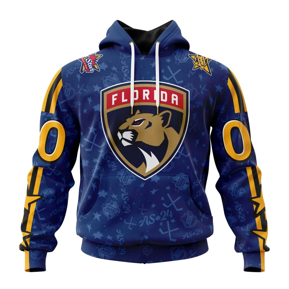 Buildercar - NHL Florida Panthers Awesome All-Star Game Design Custom Name and Number Hoodie