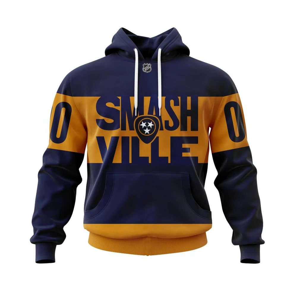 Buildercar - NHL Hoodie Nashville Predators Stadium Jersey Custom Name and Number Hoodie