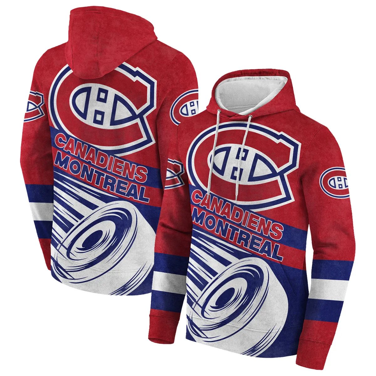 Buildercar - NHL Ice Hockey Puck Montreal Canadiens National Hockey League Hoodie