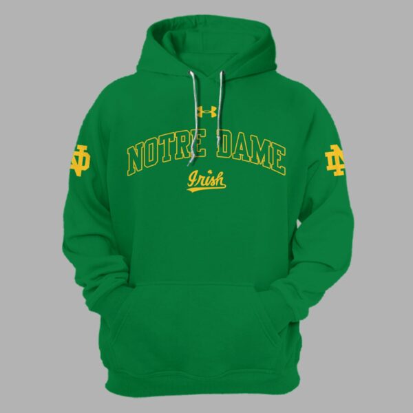 Buildercar - Notre Dame Fighting Irish Coach Marcus Freeman Green/Gold NCAA Hoodie Tracksuit