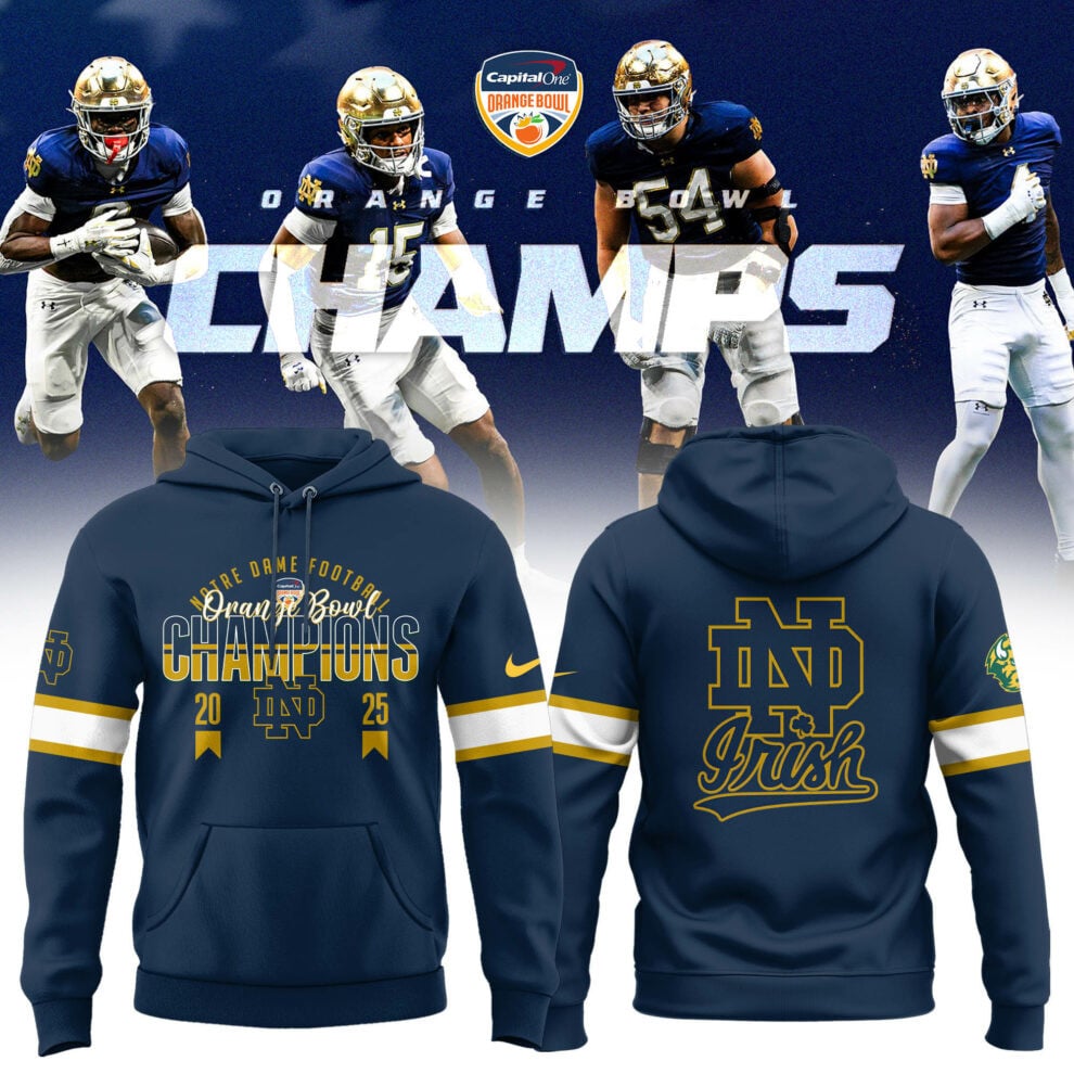 Buildercar - Notre Dame Fighting Irish Football Champions Sugar Bowl NCAA Hoodie Tracksuit
