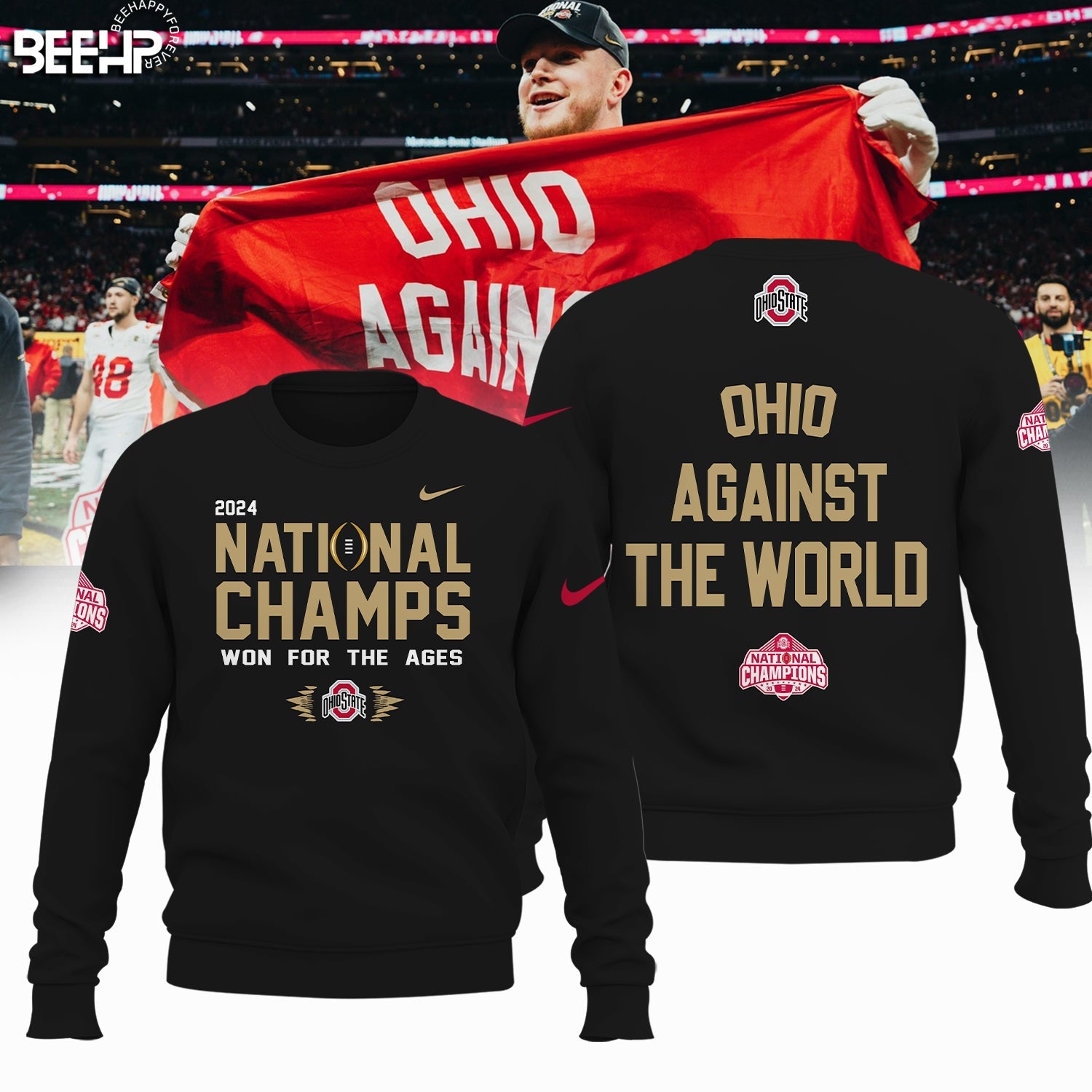 Buildercar - Ohio State Buckeyes Against Ncaa National Champions T-Shirt Hoodie Suit