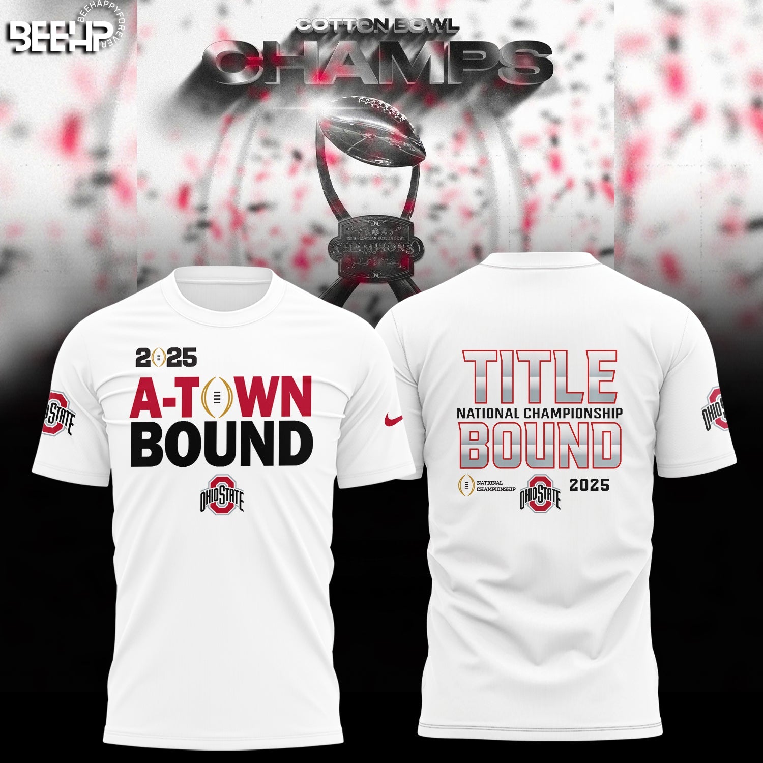 Buildercar - Ohio State Buckeyes Ncaa Cotton Bowl A Town Bound T-Shirt Hoodie Suit