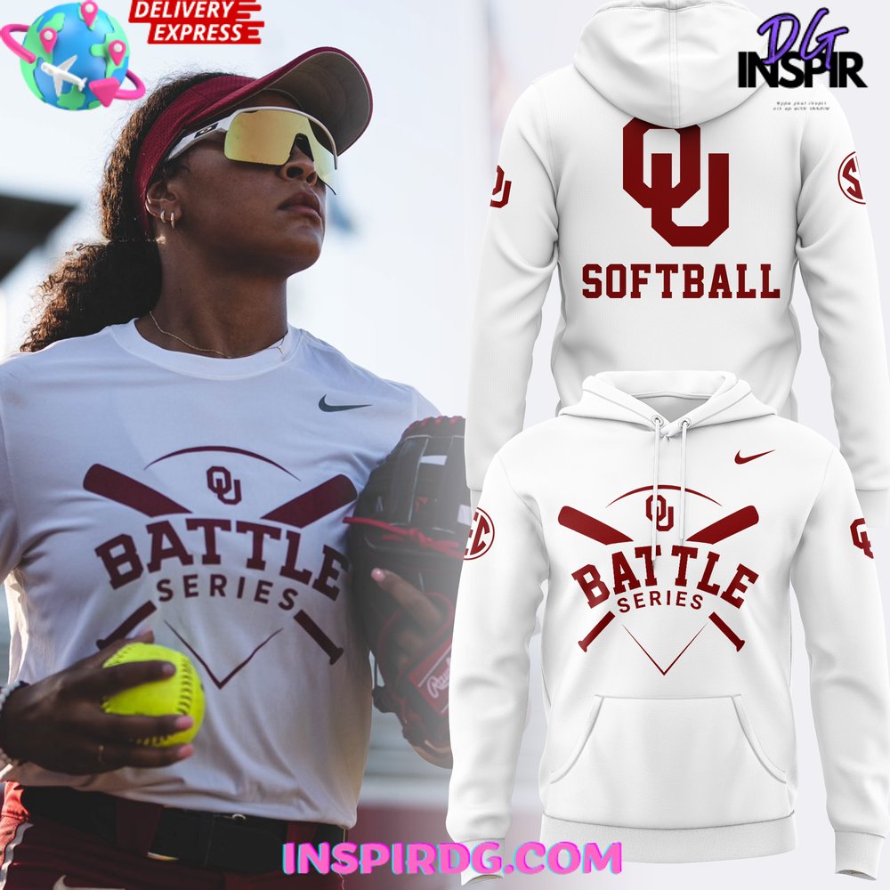 Buildercar - Oklahoma Football Battle Series 2025 White Sweatshirt Hoodie