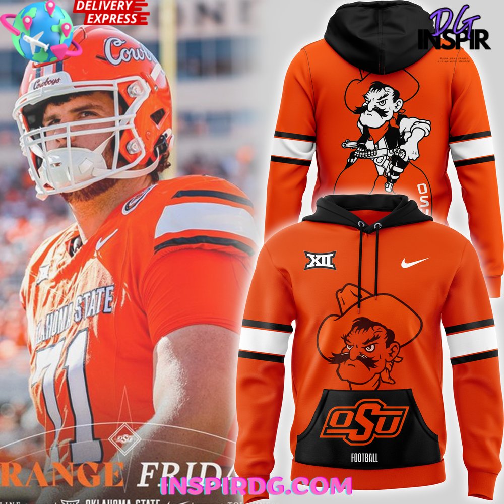 Buildercar - Oklahoma State Cowboys Football BIG XII 2025 Sweatshirt Hoodie