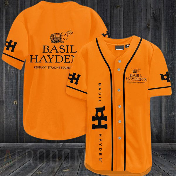 Buildercar - Orange Basil Hayden's Baseball Jersey