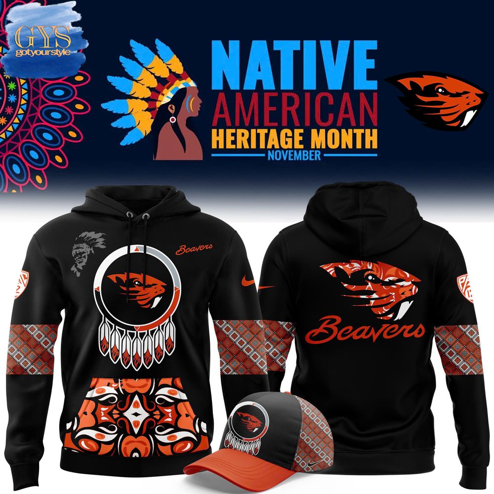 Buildercar - Oregon State Beavers 2024 Native American Heritage Month Hoodie