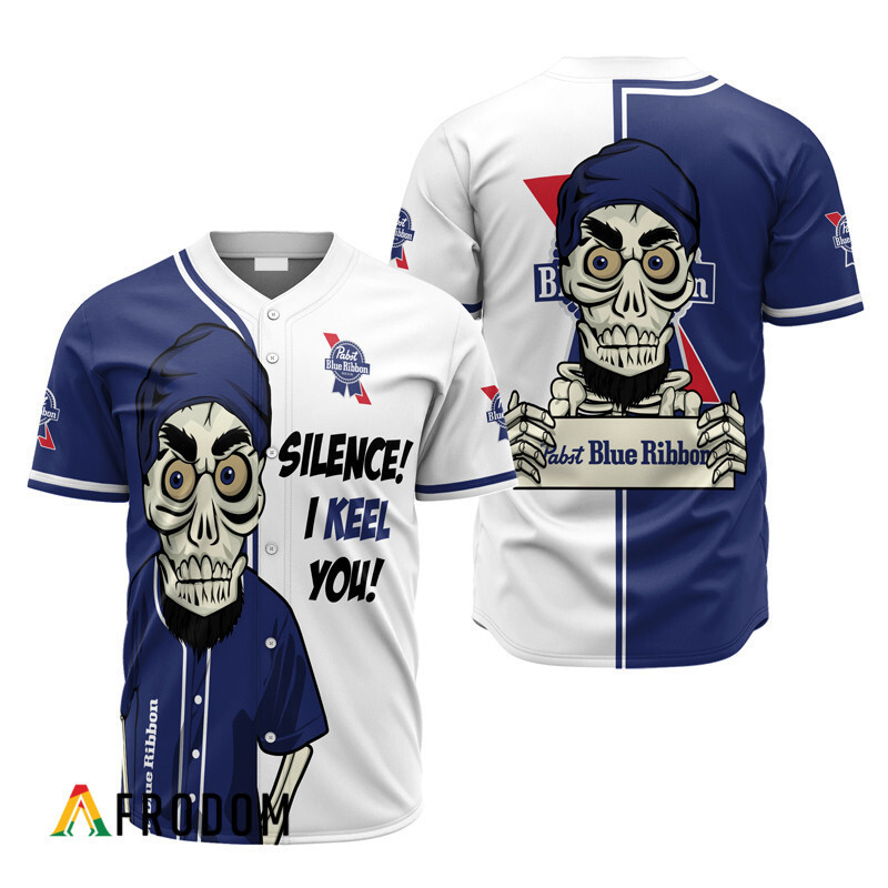 Buildercar - Pabst Blue Ribbon Silence I keel you Baseball Jersey