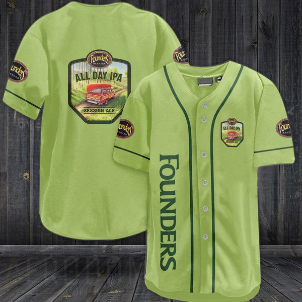 Buildercar - Pea Founders Brewing Baseball Jersey