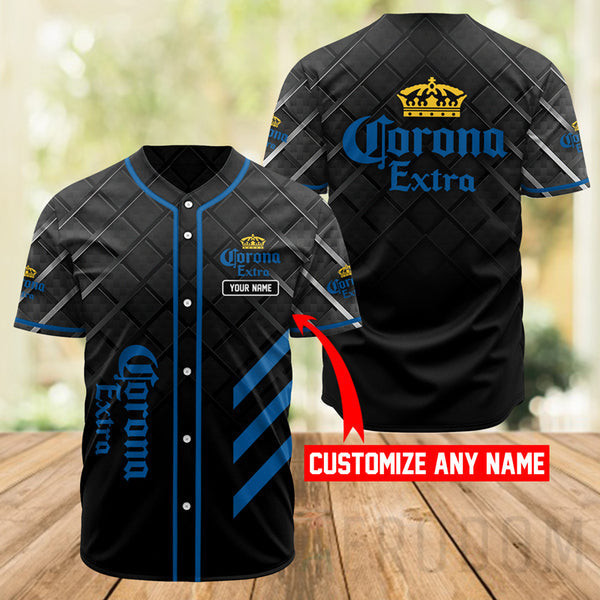 Buildercar - Personalized Black Corona Beer Baseball Jersey