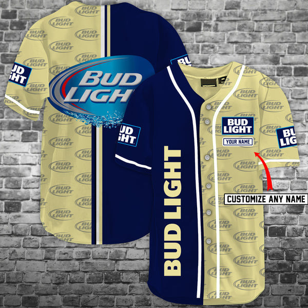 Buildercar - Personalized Bud Light Baseball Jersey