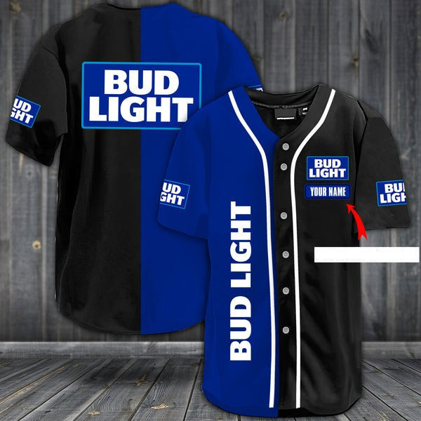 Buildercar - Personalized Bud Light Baseball Jersey