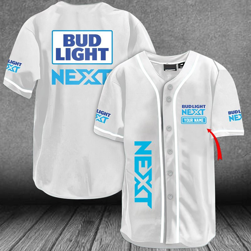 Buildercar - Personalized Chic Minimalism Bud Light Next Baseball Jersey