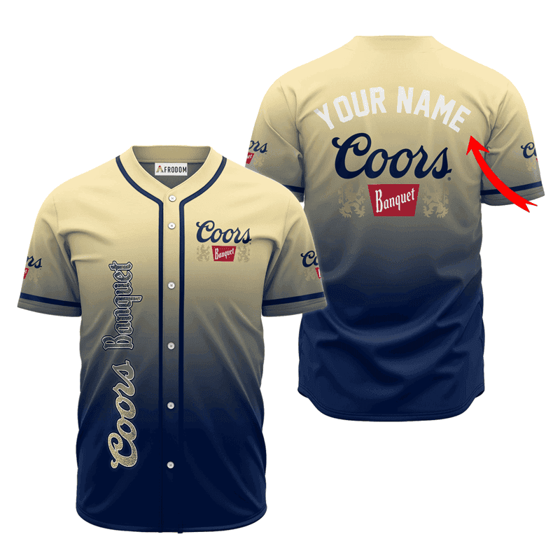 Buildercar - Personalized Coors Banquet Gradient Baseball Jersey