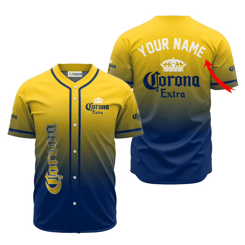 Buildercar - Personalized Corona Extra Gradient Baseball Jersey