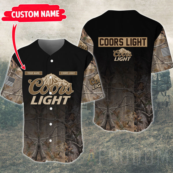 Buildercar - Personalized Deer Hunting Coors Light Baseball Jersey