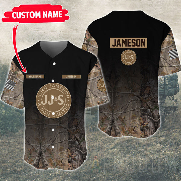 Buildercar - Personalized Deer Hunting Jameson Baseball Jersey