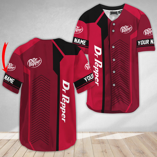 Buildercar - Personalized Dr Pepper Baseball Jersey