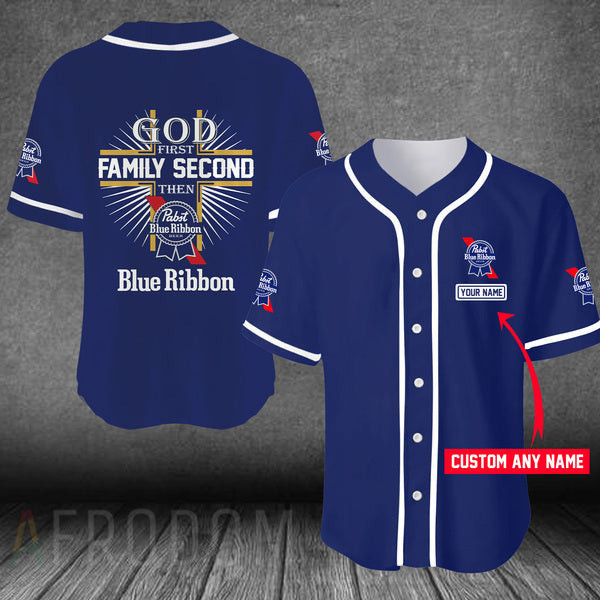 Buildercar - Personalized Easter Sunday Pabst Blue Ribbon Baseball Jersey